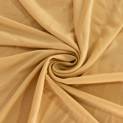 Spandex Cocktail Table Cover 36" Round Champagne High Top Tables - Easy to Maintain Stretch Fitted Highboy Tablecloth