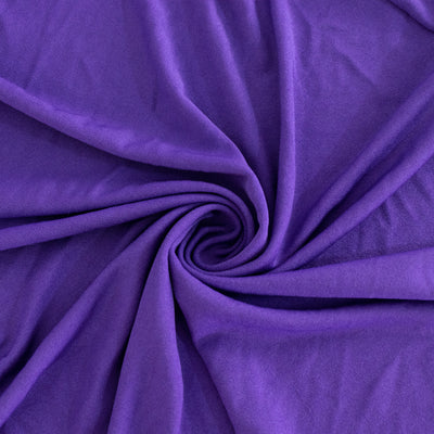 Spandex Cocktail Table Cover 36" Round Purple High Top Tables - Easy to Maintain Stretch Fitted Highboy Tablecloth