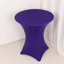 Purple Highboy Spandex Cocktail Table Cover, Fitted Stretch Tablecloth