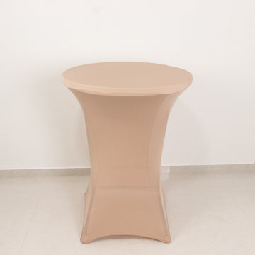 <h3 style="margin-left:0px;"><strong>Nude Highboy Spandex Cocktail Table Cover</strong>