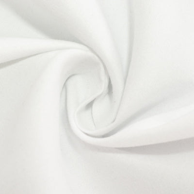 Cotton Blend Rectangle Tablecloth 90"x132" White with Seamless Wrinkle-Resistant Finish - Refined Decor for Weddings