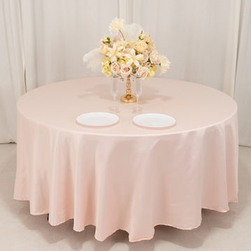 <h3 style="margin-left:0px;"><strong>Versatile Blush</strong> <strong>Tablecloth for a Range of Event Themes</strong>