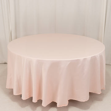 <h3 style="margin-left:0px;"><strong>Effortless Elegance with Blush Lamour Satin Round Tablecloth</strong>