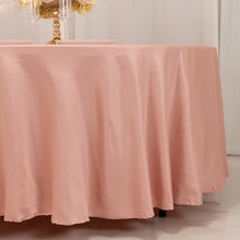 Dusty Rose Seamless Lamour Satin Round Tablecloth - 108inch