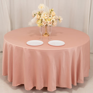 <h3 style="margin-left:0px;"><strong>Versatile Dusty Rose</strong> <strong>Tablecloth for a Range of Event Themes</strong>