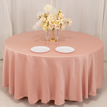 Dusty Rose Seamless Lamour Satin Round Tablecloth - 108inch