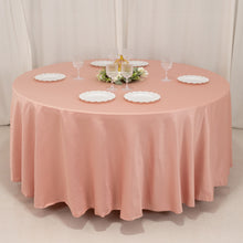 Dusty Rose Seamless Lamour Satin Round Tablecloth - 108inch