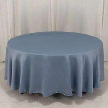 Dusty Blue Seamless Lamour Satin Round Tablecloth - 108inch