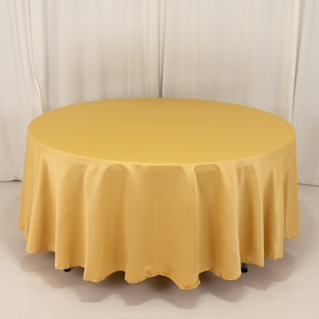 <h3 style="margin-left:0px;"><strong>Effortless Elegance with Champagne Lamour Satin Round Tablecloth</strong>