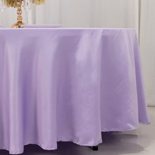 Lavender Lilac Seamless Lamour Satin Round Tablecloth - 108inch