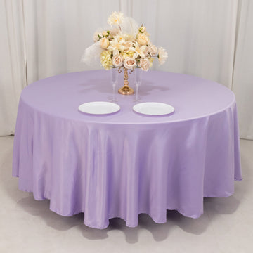 <h3 style="margin-left:0px;"><strong>Versatile Lavender Lilac</strong> <strong>Tablecloth for a Range of Event Themes</strong>