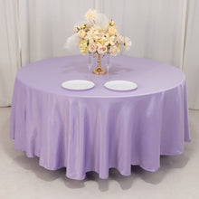 Lavender Lilac Seamless Lamour Satin Round Tablecloth - 108inch