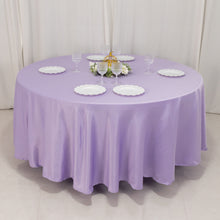 Lavender Lilac Seamless Lamour Satin Round Tablecloth - 108inch