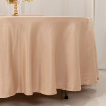 Nude Seamless Lamour Satin Round Tablecloth - 108inch