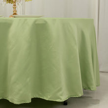 Sage Green Seamless Lamour Satin Round Tablecloth - 108