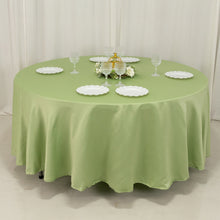 Sage Green Seamless Lamour Satin Round Tablecloth - 108