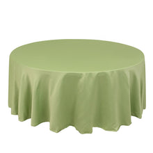 Sage Green Seamless Lamour Satin Round Tablecloth - 108