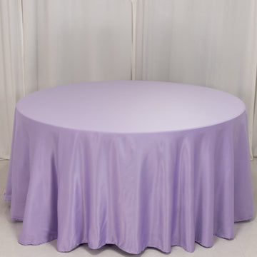 <h3 style="margin-left:0px;"><strong>Timeless Elegance with Lavender Lilac Seamless Lamour Satin Round Tablecloth</strong>