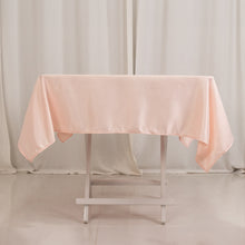 Blush Seamless Lamour Satin Square Tablecloth - 54inch