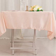 Blush Seamless Lamour Satin Square Tablecloth - 54inch