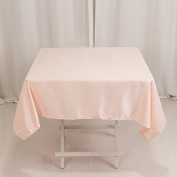 <h3 style="margin-left:0px;"><strong>Exquisite Blush Lamour Satin Tablecloth – 54”</strong>