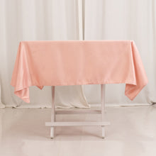 Dusty Rose Seamless Lamour Satin Square Tablecloth - 54inch