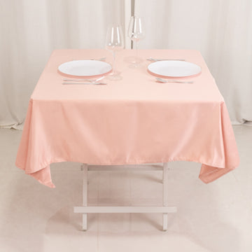 <h3 style="margin-left:0px;"><strong>Exquisite Dusty Rose Lamour Satin Tablecloth – 54”</strong>