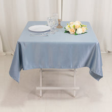 Dusty Blue Seamless Lamour Satin Square Tablecloth - 54inch