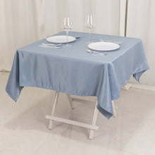 Dusty Blue Seamless Lamour Satin Square Tablecloth - 54inch