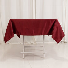 Burgundy Seamless Lamour Satin Square Tablecloth - 54inch