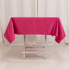 Fuchsia Seamless Lamour Satin Square Tablecloth - 54inch