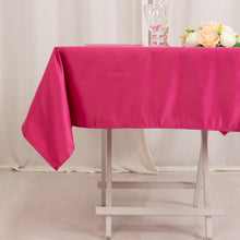 Fuchsia Seamless Lamour Satin Square Tablecloth - 54inch