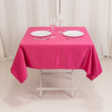 Fuchsia Seamless Lamour Satin Square Tablecloth - 54inch