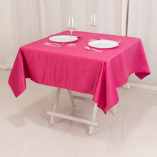 Fuchsia Seamless Lamour Satin Square Tablecloth - 54inch