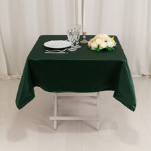 Hunter Emerald Green Seamless Lamour Satin Square Tablecloth - 54inch