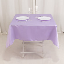 Lavender Lilac Seamless Lamour Satin Square Tablecloth - 54inch