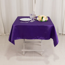 Purple Seamless Lamour Satin Square Tablecloth - 54inch