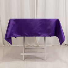 Purple Seamless Lamour Satin Square Tablecloth - 54inch