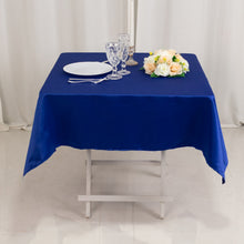 Royal Blue Seamless Lamour Satin Square Tablecloth - 54inch