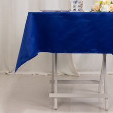 Royal Blue Seamless Lamour Satin Square Tablecloth - 54inch