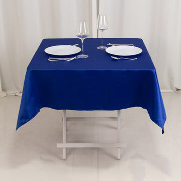 <h3 style="margin-left:0px;"><strong>Exquisite Royal Blue Lamour Satin Tablecloth – 54”</strong>