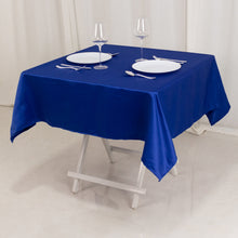 Royal Blue Seamless Lamour Satin Square Tablecloth - 54inch