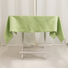 Sage Green Seamless Lamour Satin Square Tablecloth - 54inch