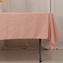 Dusty Rose Seamless Lamour Satin Rectangle Tablecloth - 60x102inch