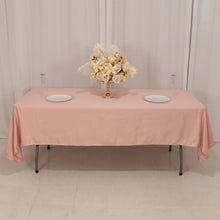 Dusty Rose Seamless Lamour Satin Rectangle Tablecloth - 60x102inch