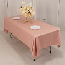 Dusty Rose Seamless Lamour Satin Rectangle Tablecloth - 60x102inch