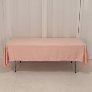 <h3 style="margin-left:0px;"><strong>Elegant Dusty Rose</strong> <strong>Seamless Lamour Satin Rectangle Tablecloth</strong>