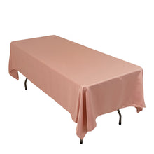 Dusty Rose Seamless Lamour Satin Rectangle Tablecloth - 60x102inch