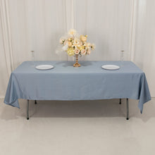 Dusty Blue Seamless Lamour Satin Rectangle Tablecloth - 60x102inch