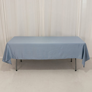 <h3 style="margin-left:0px;"><strong>Elegant Dusty Blue</strong> <strong>Seamless Lamour Satin Rectangle Tablecloth</strong>